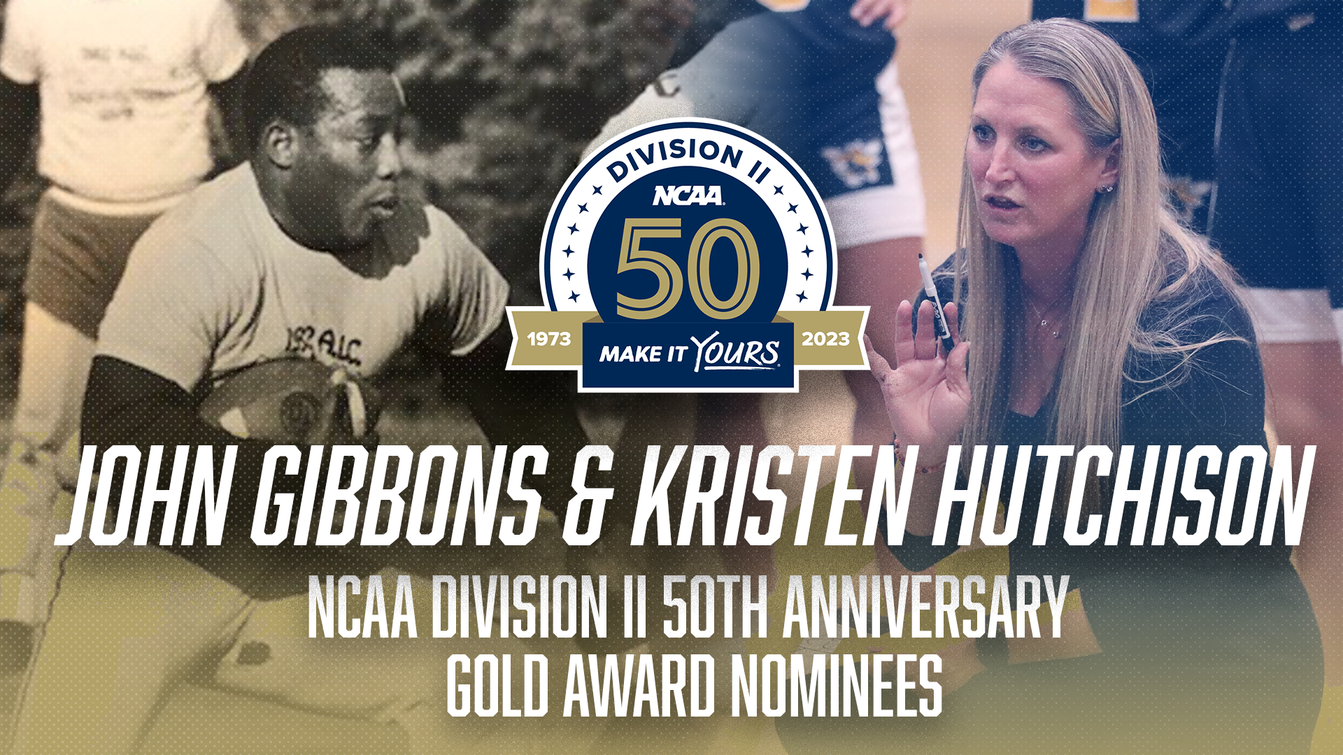 Gibbons, Hutchison nominated for NCAA DII 50th Anniversary Gold Award