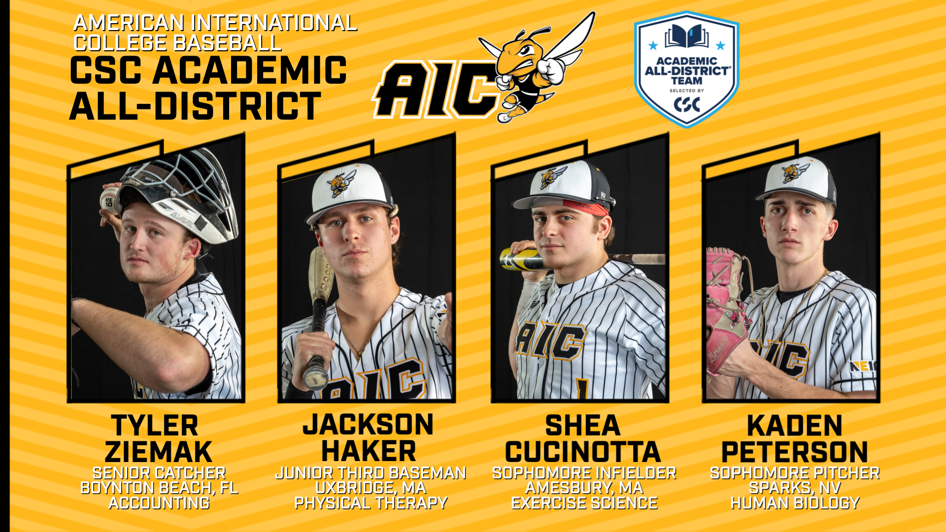 Quartet from Baseball take CSC Academic All-District