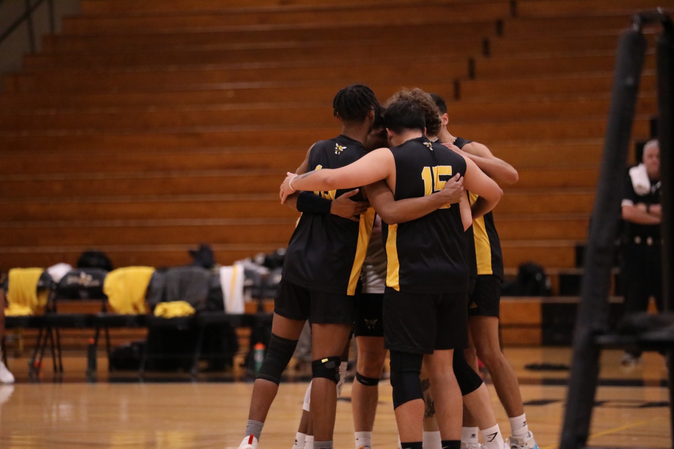 Men's Volleyball sweeps Roberts Wesleyan for first-ever ECC victory